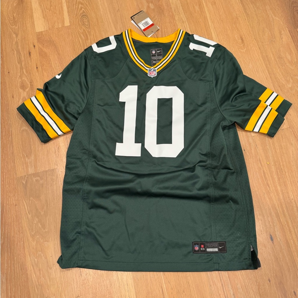 NWT Men's Green Bay Packers Jordan Love Nike Green Player Game Jersey